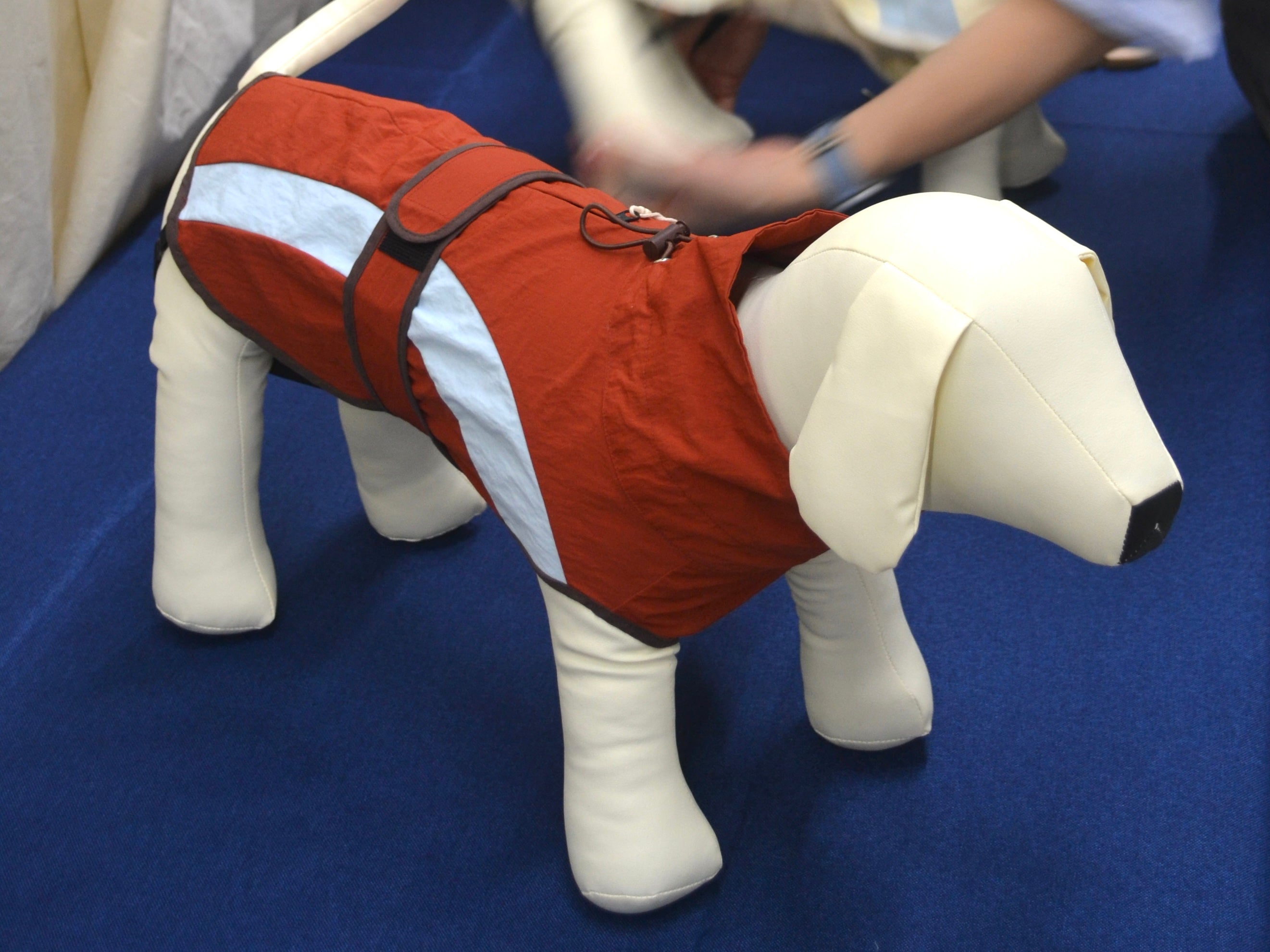 HUSHBABY Imperméable pour chien - A blocs de couleur Rouge