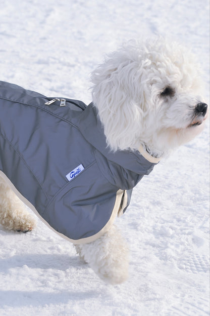 Cape de pluie réfléchissante à capuche pour chien